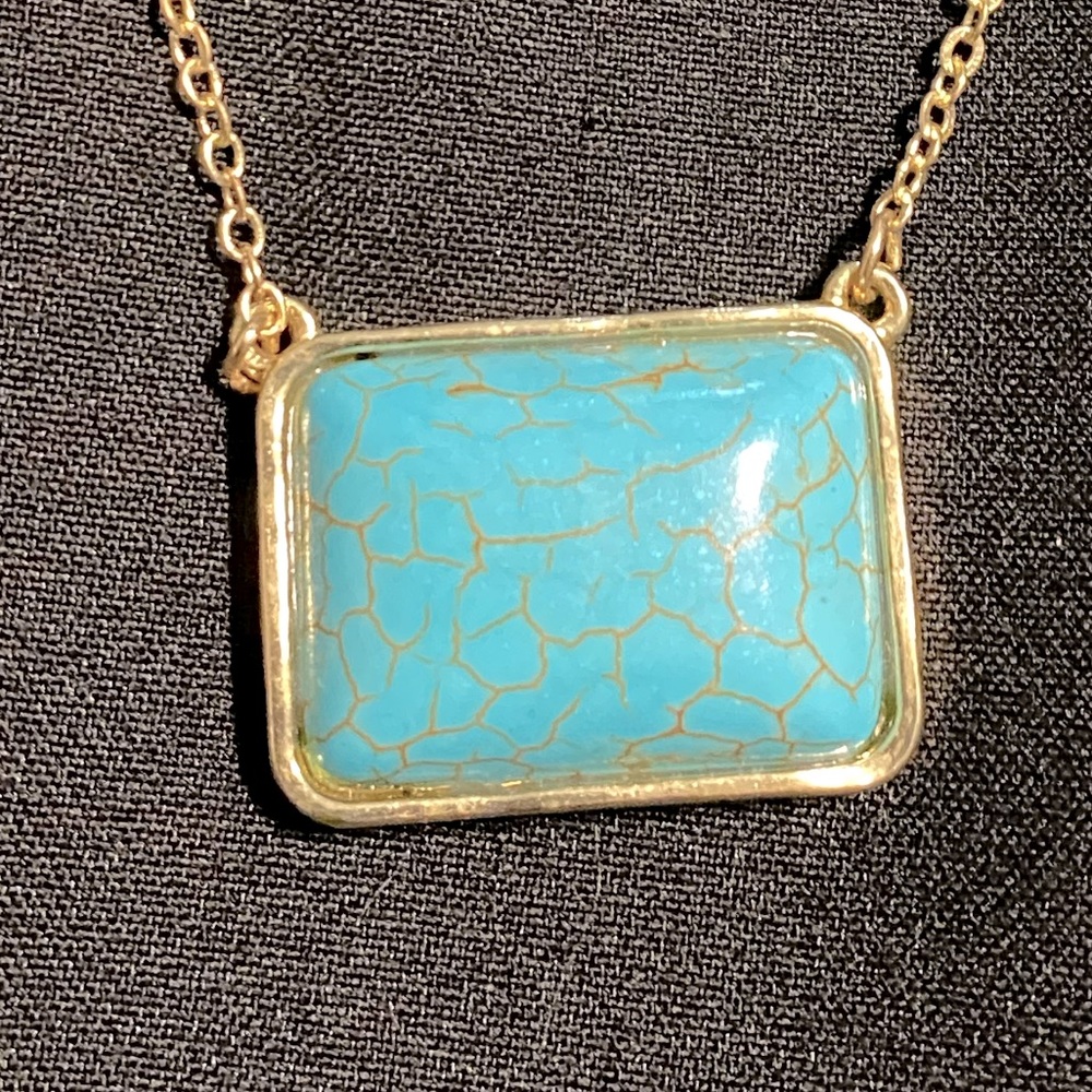 Bold turquoise necklace